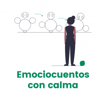 chica sentada en una flor con el nombre del programa