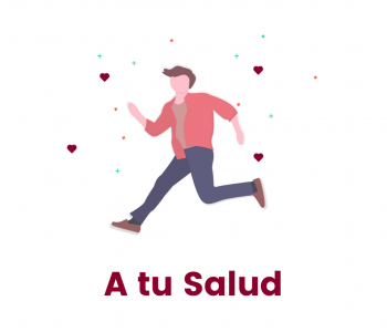 Nombre del programa y hombre corriendo