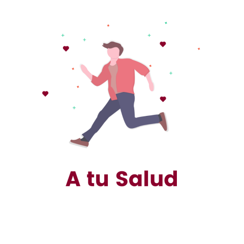 Nombre del programa y hombre corriendo